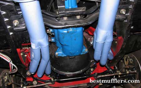 plenty of room around steering box