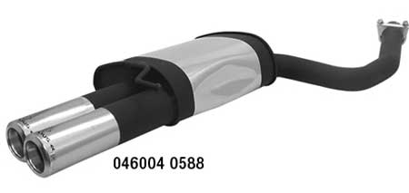 Audi A4 B7 diesel Remus rear muffler