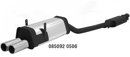 BMW 318is E36 Remus muffler option 2