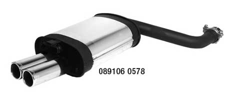 Bmw 545i & 550i  E60 Remus Muffler