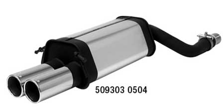 Mercedes CLK500 Remus muffler