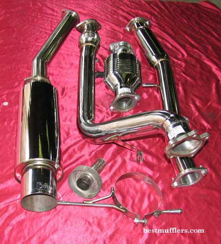 subaru turbo stainless steel exhaust system