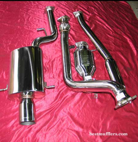 subaru turbo stainless steel exhaust system
