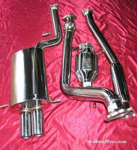 subaru turbo stainless steel exhaust system