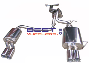 Xforce ford falcon bf gt quad-tip exhaust system #6